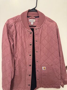 Carhartt Quilted Bomber Jacket - Dusty Pink